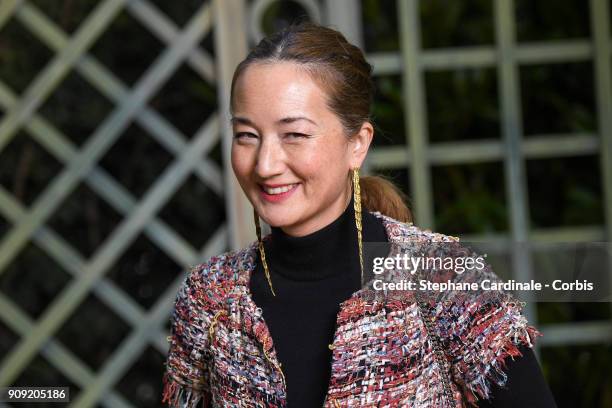 Harumi Klossowska de Rola attends the Chanel Haute Couture Spring Summer 2018 show as part of Paris Fashion Week January 23, 2018 in Paris, France.