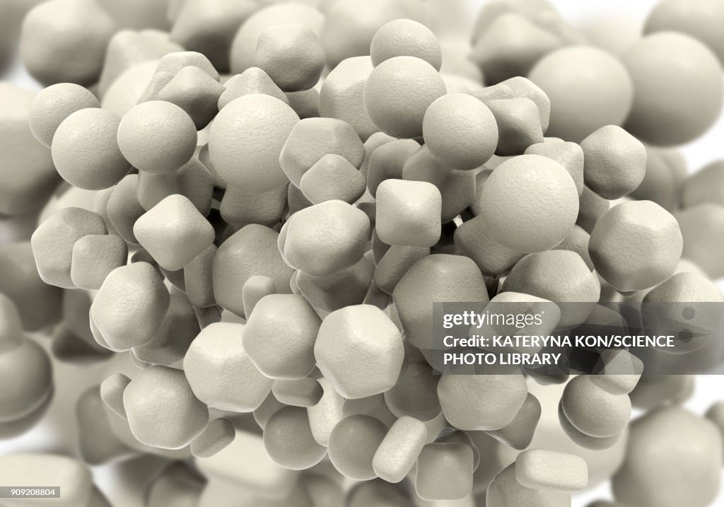 Zinc oxide nanoparticles, illustration