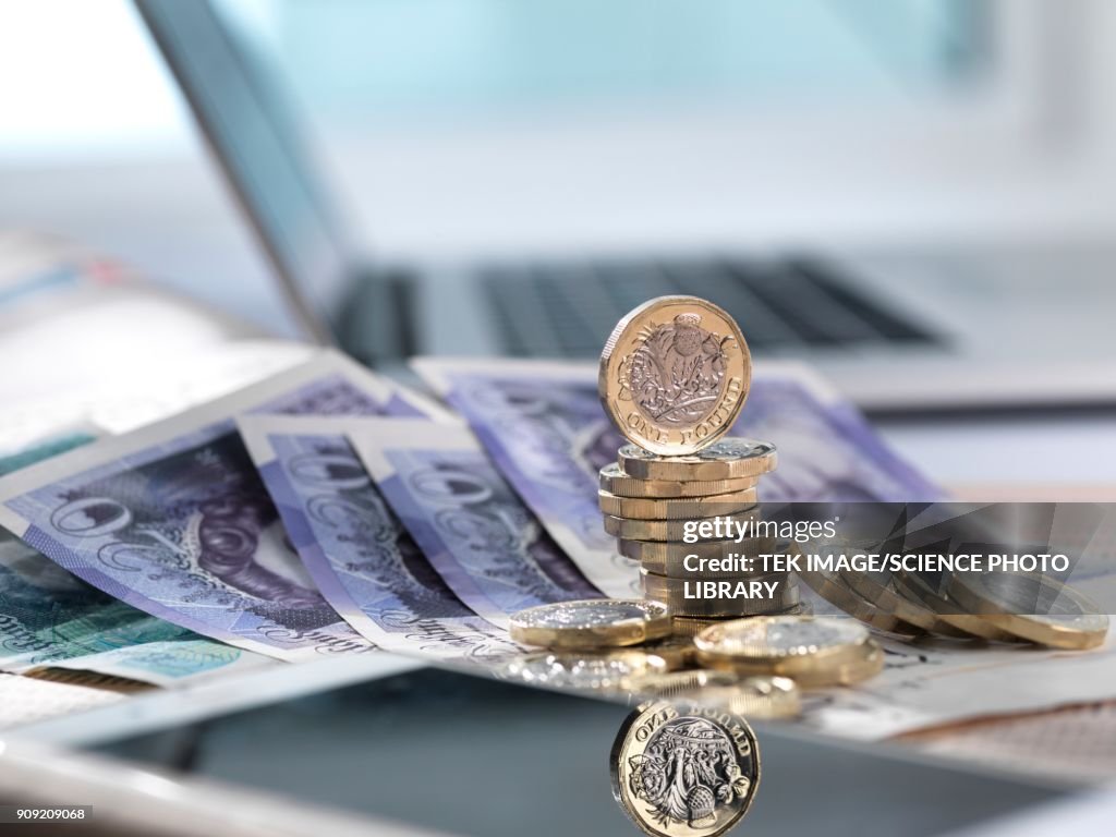 Online investments, conceptual image
