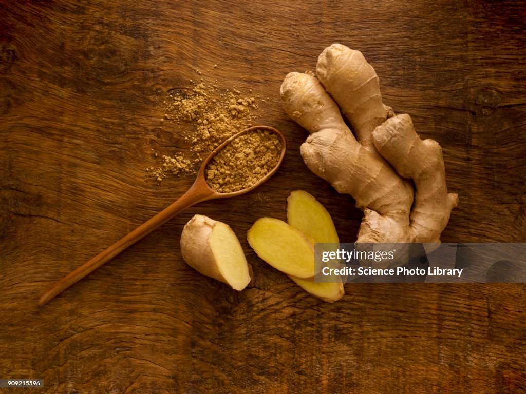 Ginger root and powder