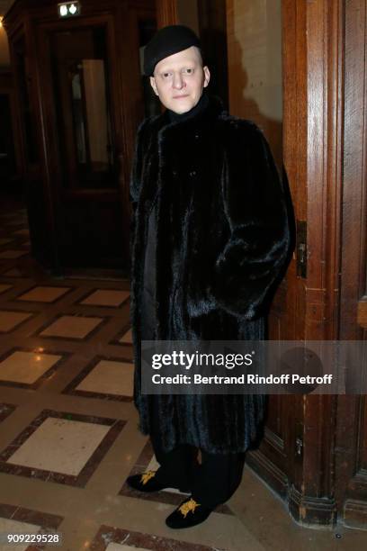 Photographer Ali Mahdavi attends the Stephane Rolland Haute Couture Spring Summer 2018 show as part of Paris Fashion Week. Held at Opera Comique on...