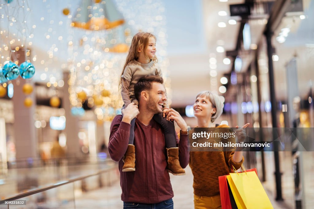 Walking through the mall