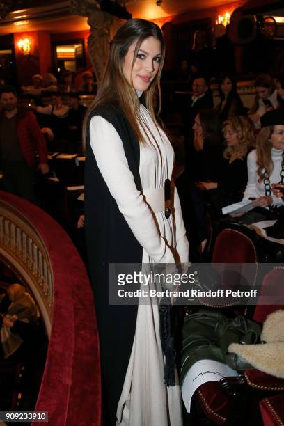 Miss France 2016 and Miss Univers 2016, Iris Mittenaere attends the Stephane Rolland Haute Couture Spring Summer 2018 show as part of Paris Fashion...