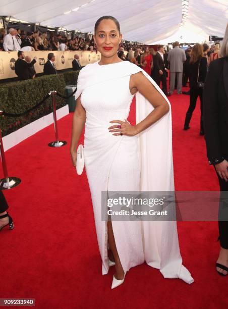 Tracee Ellis Ross attends the 24th Annual Screen Actors Guild Awards at The Shrine Auditorium on January 21, 2018 in Los Angeles, California.