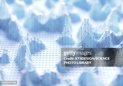 White thee dimensional structures, illustration White thee dimensional structures, illustration