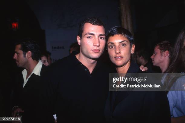 Chris Paciello and Ingrid Casares at Index on October 15, 1997.