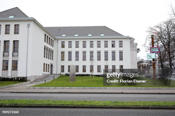 General view during the presentation of the new memorial sculpture titled HOPE commissioned by artist HA Schult and the BFS on January 23, 2018 in...