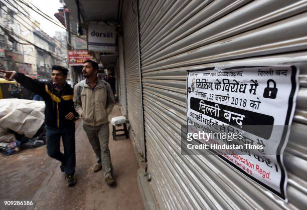 Markets across the city remained closed keeping with the call for a Delhi Bandh made by Confederation of All India Traders to protest against the...