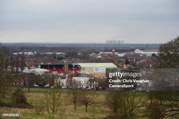 General view of Sincil Bank, home of Lincoln City FC prior to the Checkatrade Trophy Fourth Round match between Lincoln City and Peterborough United...