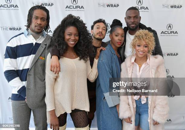 The cast of 'Leimert Park' attends the Acura Studio at Sundance Film Festival 2018 on January 23, 2018 in Park City, Utah.