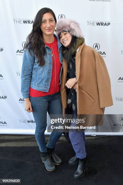 Director Jessica Sanders and actor Vivian Bang of 'End Of The Line' attend the Acura Studio at Sundance Film Festival 2018 on January 23, 2018 in...