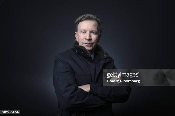 John Studzinski, ambassador to large family offices and sovereign wealth funds at Blackstone Group LP, poses for a photograph following a Bloomberg...