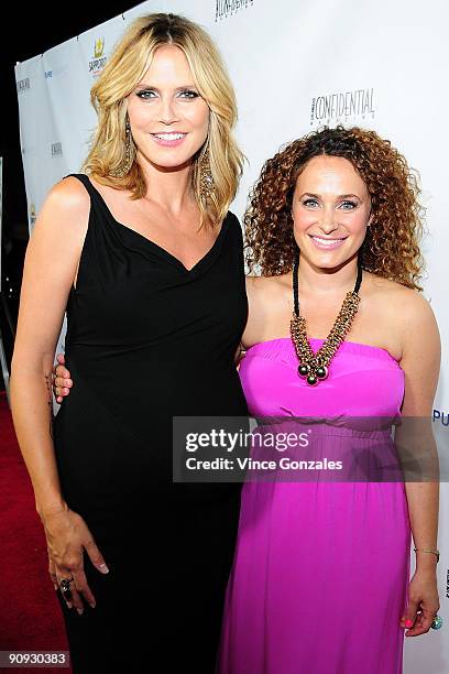 Heidi Klum and Sari Tuschman attend Los Angeles Confidential magazine's annual pre-Emmy party, hosted by Heidi Klum and Niche Media CEO Jason Binn,...