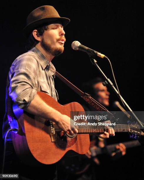 Andy Cabic of Vetiver perform on stage on the first day of End Of The Road Festival 2009 at Larmer Tree Gardens on September 11, 2009 in Dorset,...