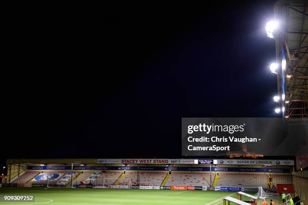 General view of Sincil Bank, home of Lincoln City FC prior to the Checkatrade Trophy Fourth Round match between Lincoln City and Peterborough United...