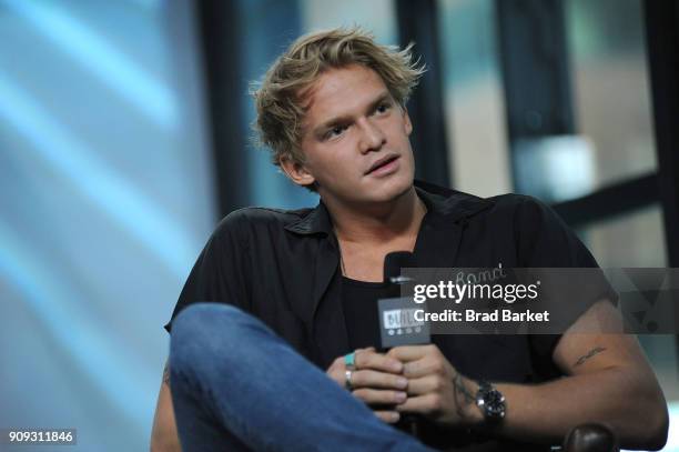 Cody Simpson visits the Build Series at Build Studio on January 23, 2018 in New York City.