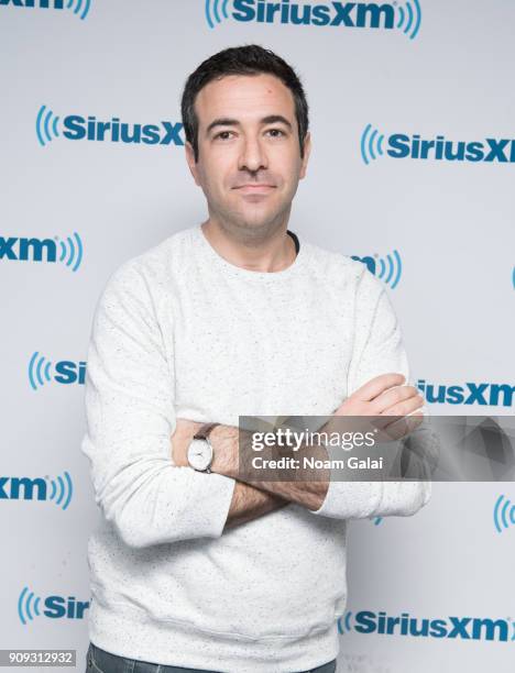 Ari Melber visits the SiriusXM Studios on January 23, 2018 in New York City.