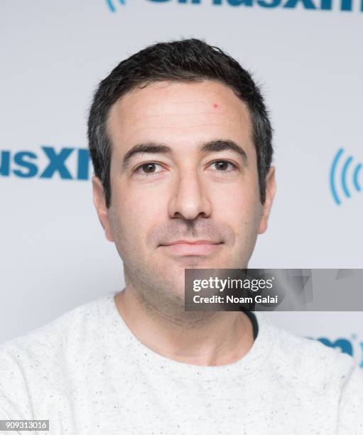 Ari Melber visits the SiriusXM Studios on January 23, 2018 in New York City.