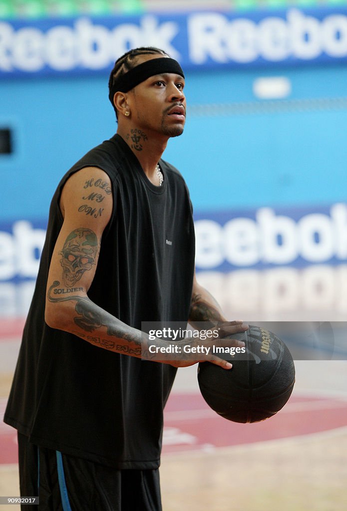 Allen Iverson Visits Armani Jeans Milano