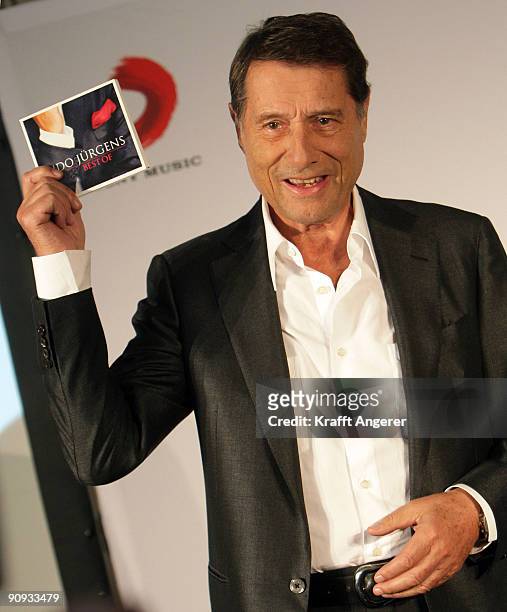 Singer Udo Juergens poses during the presentation of his new 'Best Of' Album on September 18, 2009 in Hamburg, Germany.
