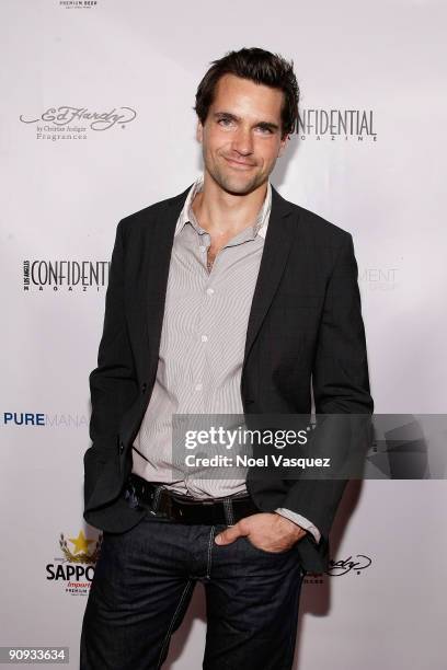 Jason Hurst attends Los Angeles Confidential magazine's annual pre-Emmy party, hosted by Heidi Klum and Niche Media CEO Jason Binn, held at a private...