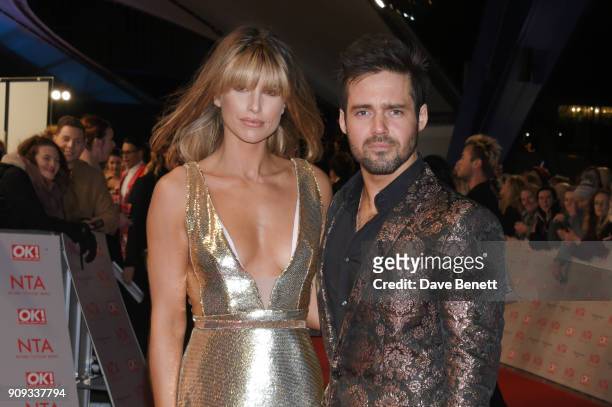 Vogue Williams and Spencer Matthews attend the National Television Awards 2018 at The O2 Arena on January 23, 2018 in London, England.