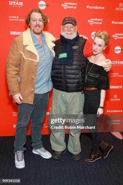 Noah Rosenthal, Rick Rosenthal and Jane Stephens Rosenthal from the film 'Halfway There' attends the Indie Episodic Program 1 during 2018 Sundance...