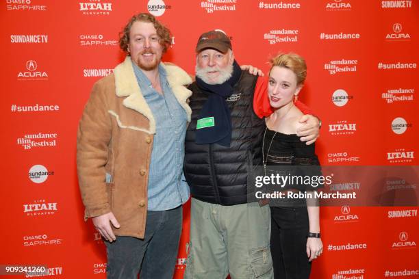 Noah Rosenthal, Rick Rosenthal and Jane Stephens Rosenthal from the film 'Halfway There' attends the Indie Episodic Program 1 during 2018 Sundance...