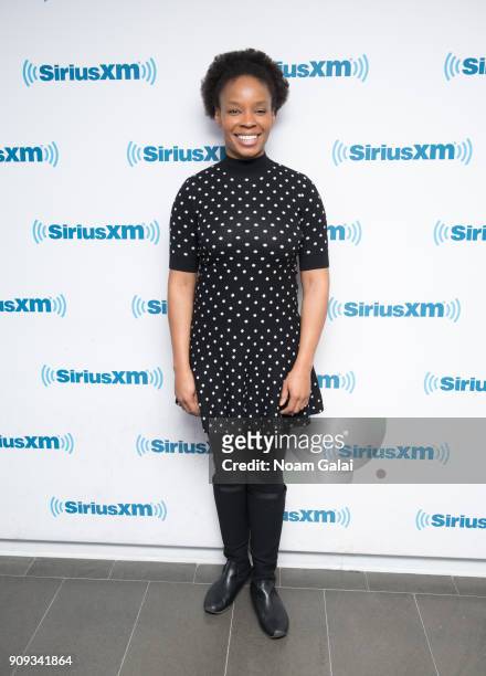 Amber Ruffin visits the SiriusXM Studios on January 23, 2018 in New York City.