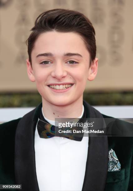 Noah Schnapp arrives at the 24th Annual Screen Actors Guild Awards at The Shrine Auditorium on January 21, 2018 in Los Angeles, California.