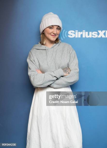 Singer Julia Michaels visits the SiriusXM Studios on January 23, 2018 in New York City.