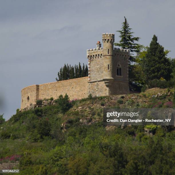 tower magdala, rennes le château, france - mystère foto e immagini stock