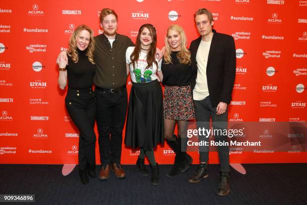 Amy Hargreaves, Josh Caras, Olivia Luccardi, Comfort Clinton and Paul Cooper attends the Indie Episodic Program 1 during 2018 Sundance Film Festival...