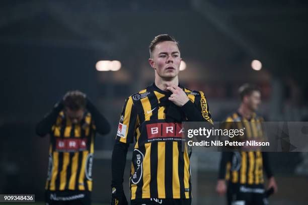 Joel Andersson of BK Hacken during the pre-season friendly match between BK Hacken and Utsiktens BK at Bravida Arena on January 23, 2018 in...