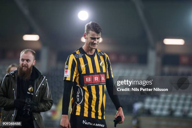 Johan Hammar of BK Hacken during the pre-season friendly match between BK Hacken and Utsiktens BK at Bravida Arena on January 23, 2018 in Gothenburg,...