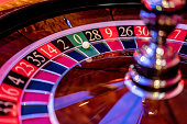 Close-up on a roulette at the casino