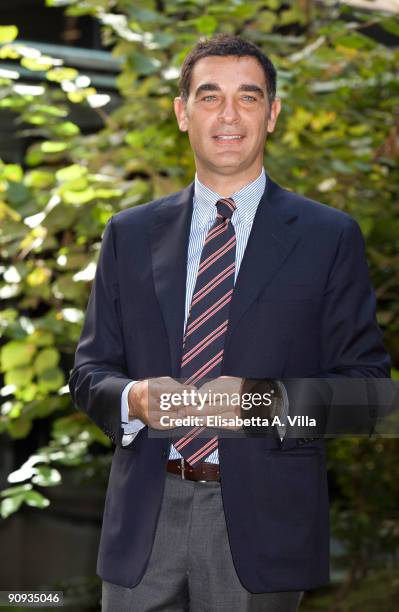 Tv presenter Tiberio Timperi attends "Mattina In Famiglia" photocall at RAI Viale Mazzini on September 18, 2009 in Rome, Italy.