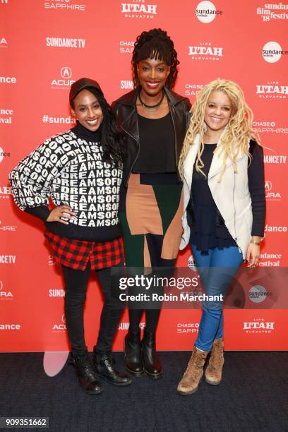 Delina Medhin, Franchesca Ramsey and Annette Roche attends the Indie Episodic Program 1 during 2018 Sundance Film Festival at The Ray on January 23,...