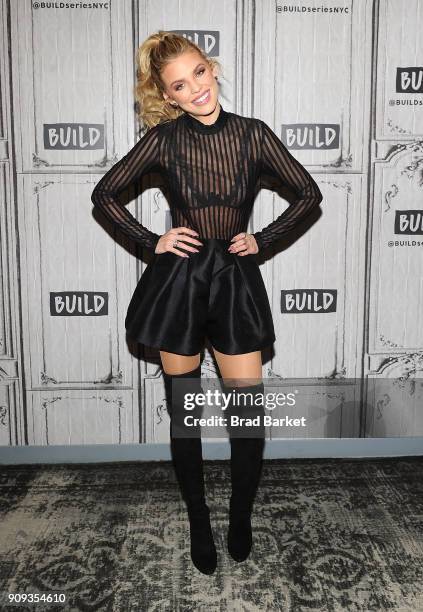 AnnaLynne McCord visits the Build Series at Build Studio on January 23, 2018 in New York City.