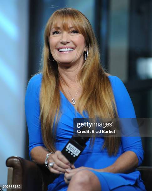 Jane Seymour visits the Build Series at Build Studio on January 23, 2018 in New York City.