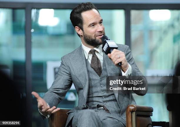 Chris Diamantopoulos visits the Build Series at Build Studio on January 23, 2018 in New York City.