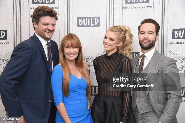 Actors Chris Diamantopoulos, Jane Seymour, AnnaLynne McCord and Matt Jones visit Build Series to discuss the TV comedy 'Let's Get Physical' at Build...