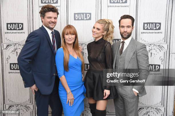 Actors Chris Diamantopoulos, Jane Seymour, AnnaLynne McCord and Matt Jones visit Build Series to discuss the TV comedy 'Let's Get Physical' at Build...