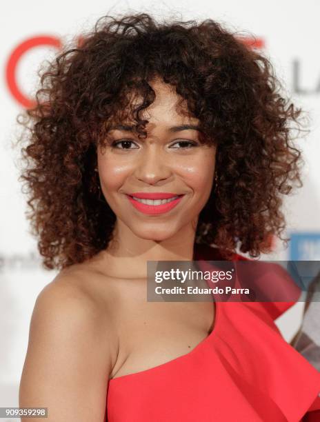 Actress Montse Pla attends the 'C'Est La Vie' premiere at the Francoise Institut on January 23, 2018 in Madrid, Spain.