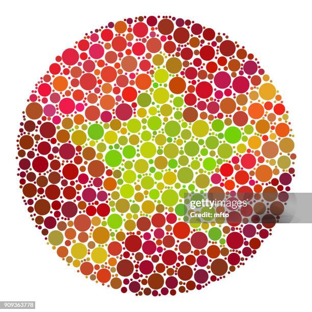 color blindness test for children - colour blindness test image stock illustrations