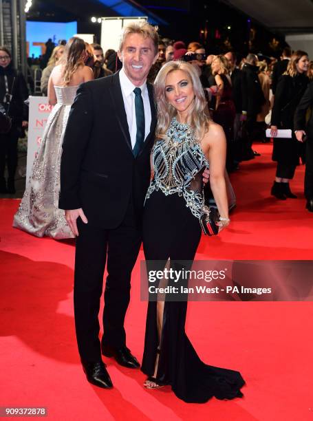 Nik and Eva Speakman attending the National Television Awards 2018 held at the O2 Arena, London. PRESS ASSOCIATION Photo. Picture date: Tuesday...