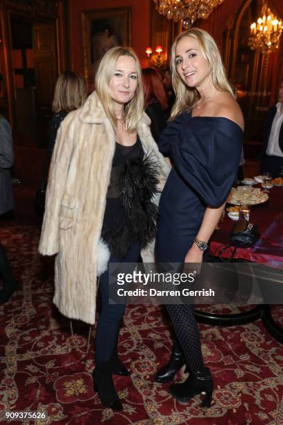 Julie de Libran and Princess Elisabeth von Thurn und Taxis attends the Matchesfashion.com x Fabrizio Viti dinner at The Travellers Club on January...