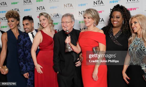 Dr Chris Steele, Ruth Langsford and Alison Hammond and presenters with their award for Best Daytime for "This Morning" during the National Television...