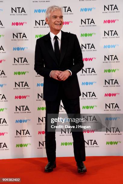 Phillip Schofield attends the National Television Awards 2018 at The O2 Arena on January 23, 2018 in London, England.