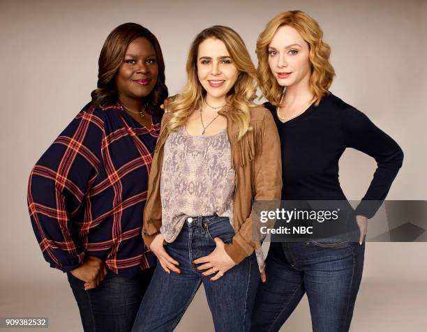 Pictured: Retta as Ruby Hill, Mae Whitman as Annie Marks, Christina Hendricks as Beth Boland --